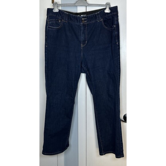 Lane Bryant Blue Jeans Tighter Tummy Technology Plus Size 22 Petite - Picture 1 of 5